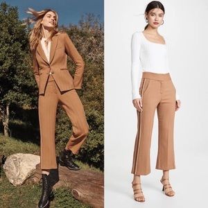 Veronica Beard Cormac Wide Leg Crop Trouser